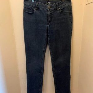 Loft 5 Pocket Dark Stonewash Denim Jean - 28/6P Curvy